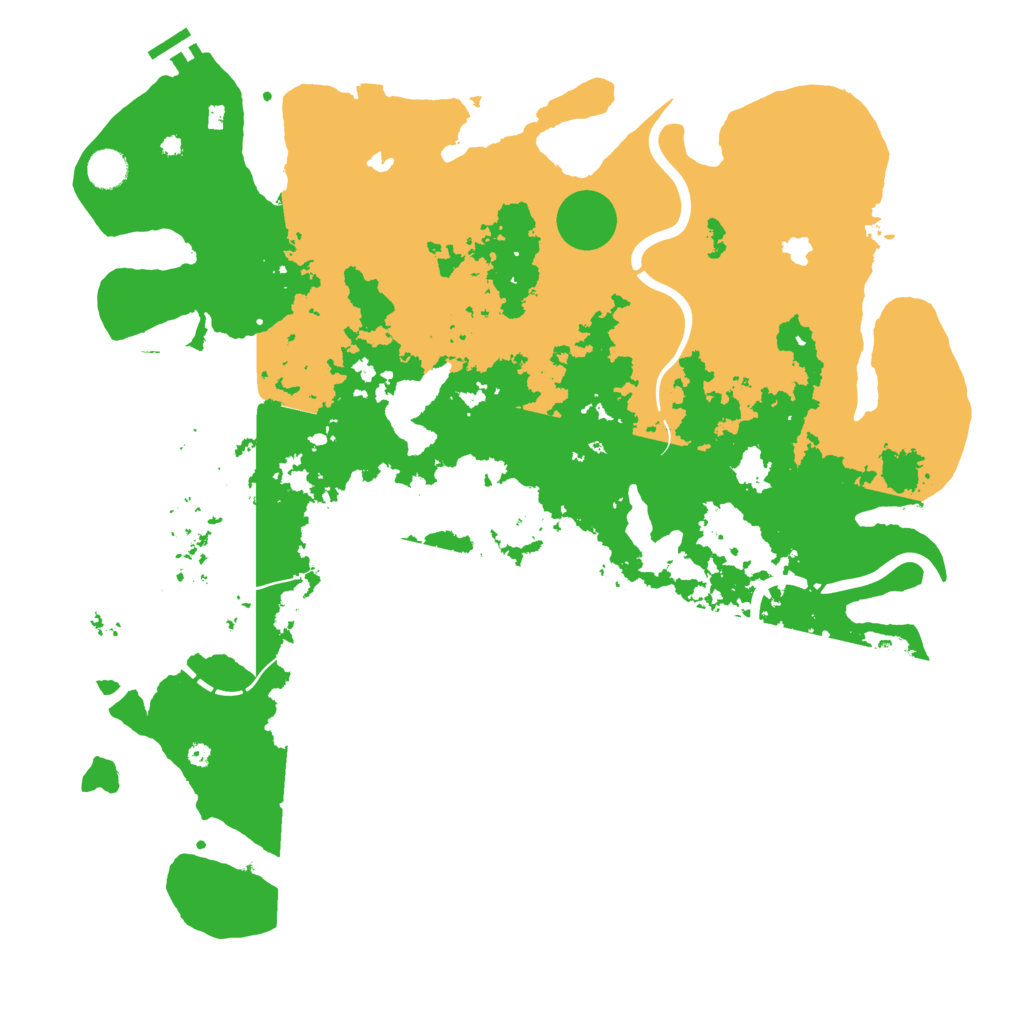 Biome Rust Map: Procedural Map, Size: 4500, Seed: 465529