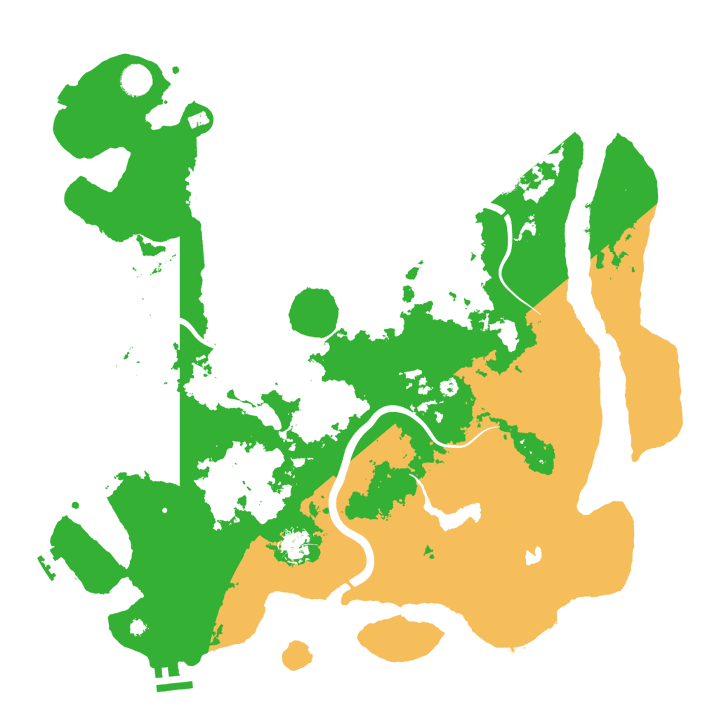 Biome Rust Map: Procedural Map, Size: 4000, Seed: 86292