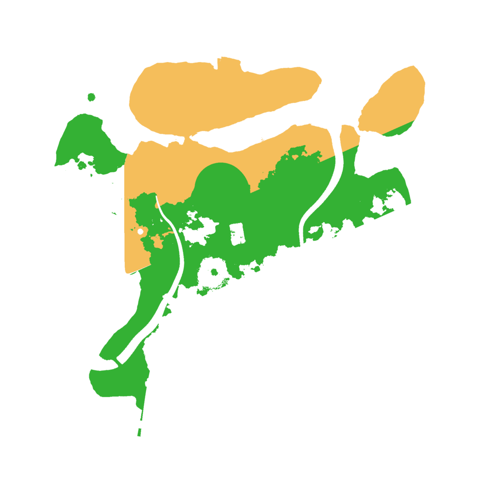 Biome Rust Map: Procedural Map, Size: 2500, Seed: 1514759760