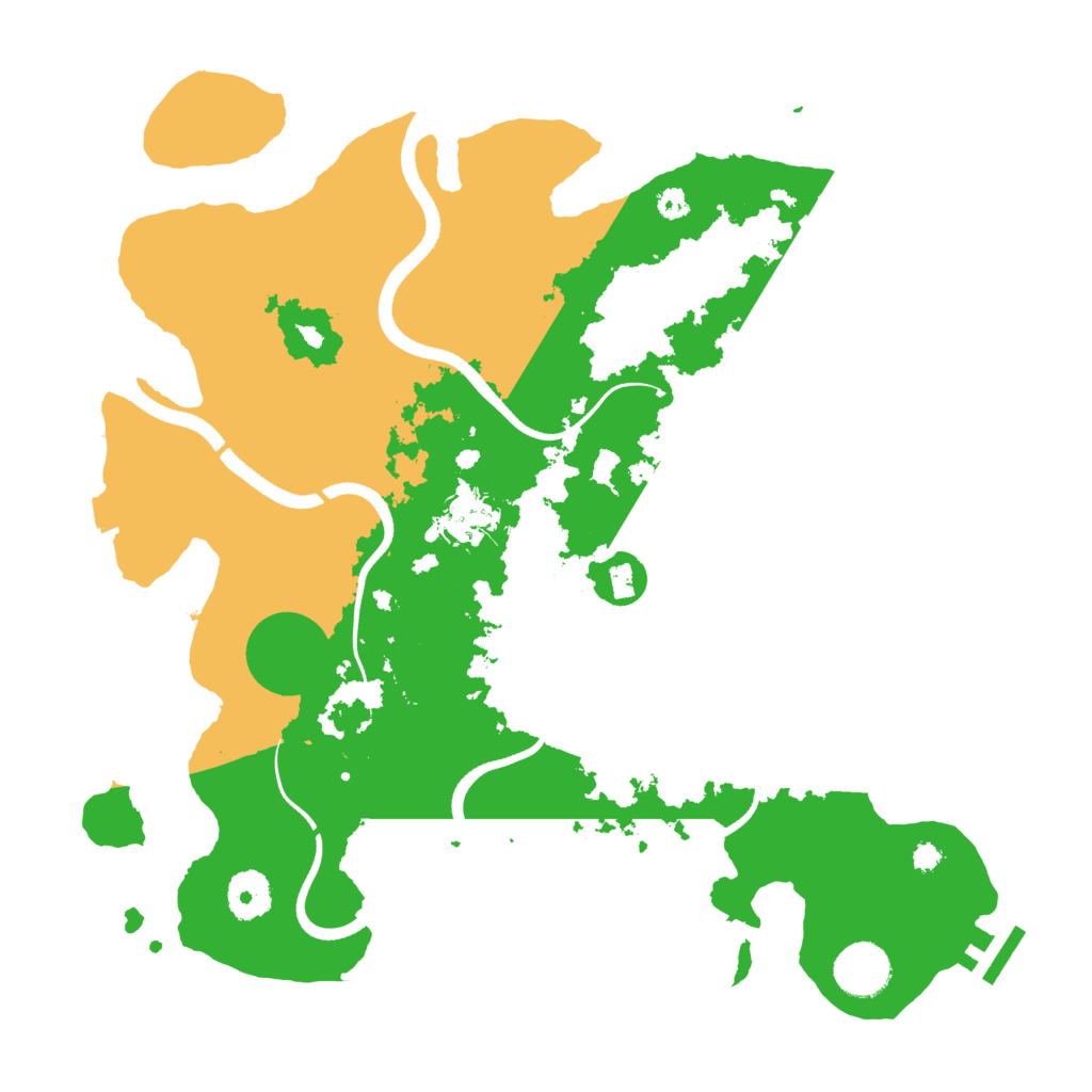 Biome Rust Map: Procedural Map, Size: 3500, Seed: 1826218487