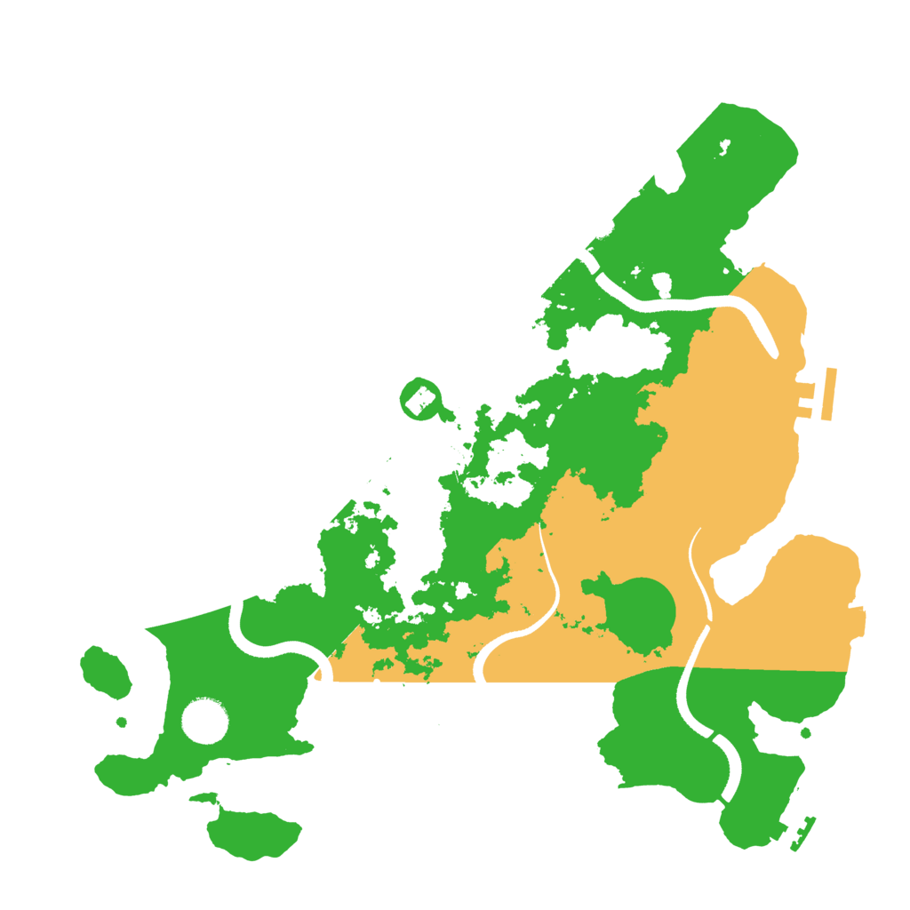 Biome Rust Map: Procedural Map, Size: 3500, Seed: 1221869838