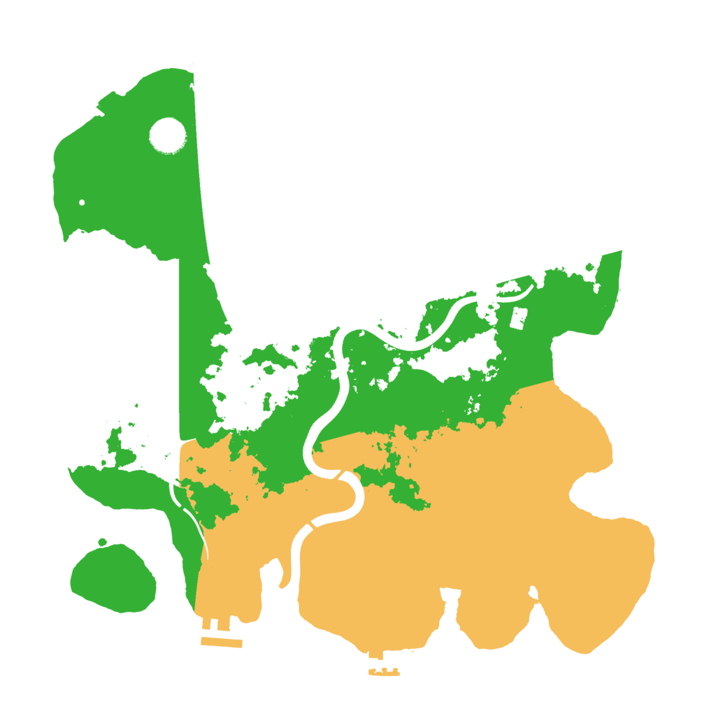 Biome Rust Map: Procedural Map, Size: 3500, Seed: 83636540
