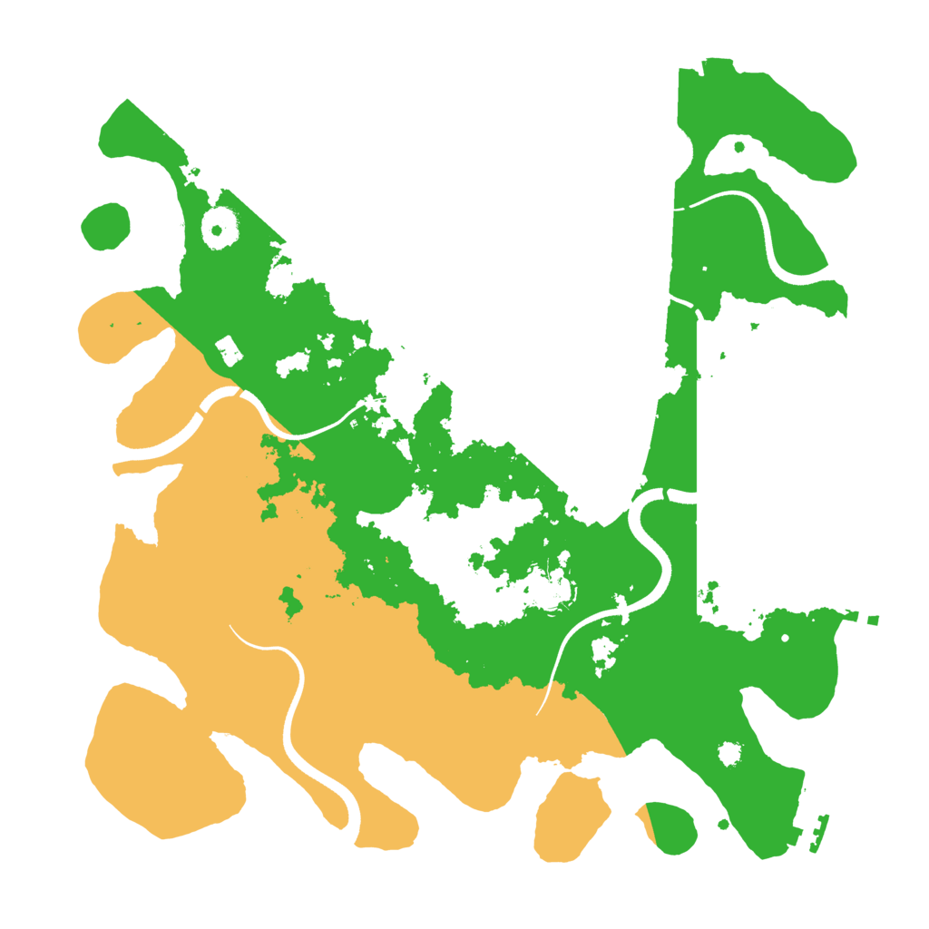 Biome Rust Map: Procedural Map, Size: 3500, Seed: 383256331
