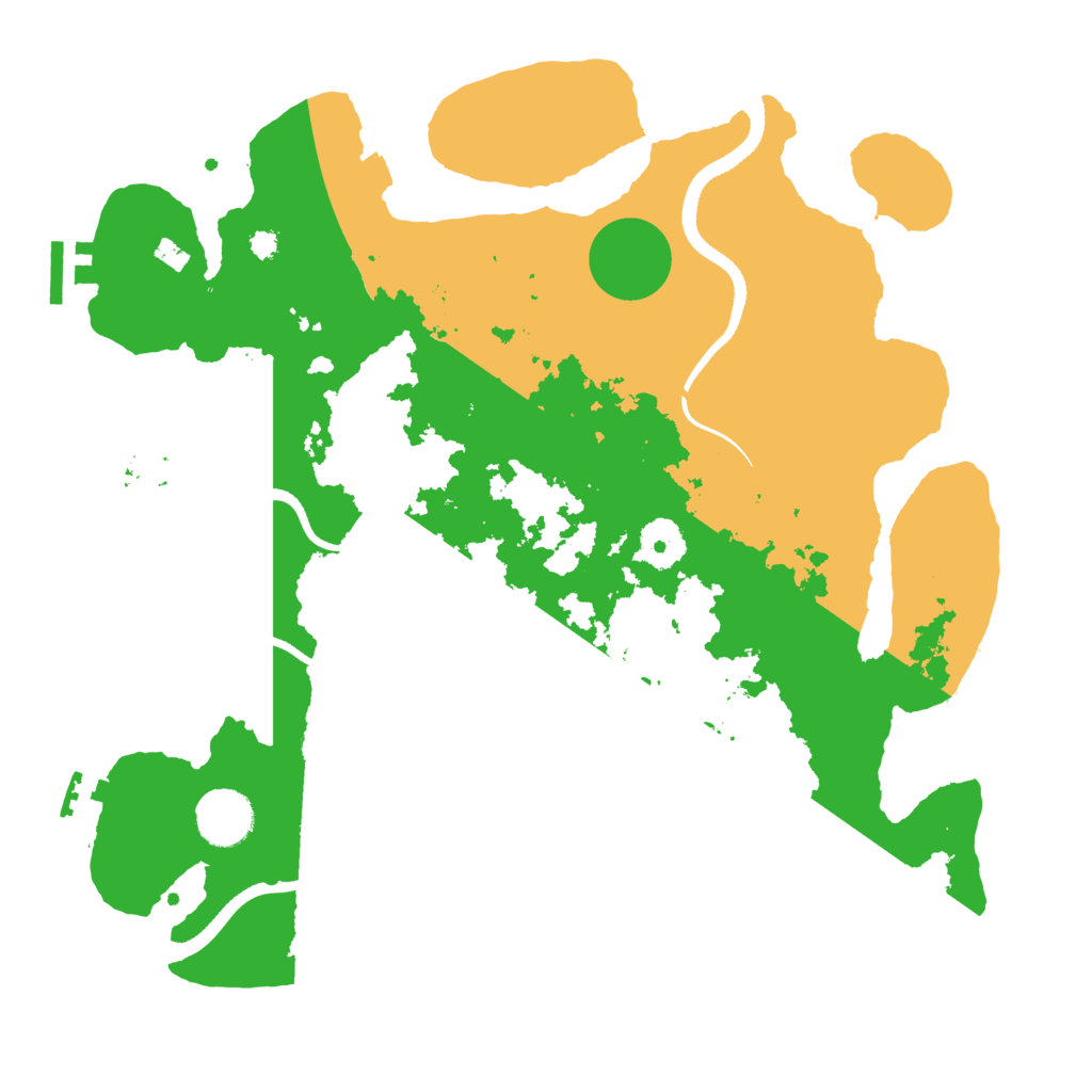Biome Rust Map: Procedural Map, Size: 3500, Seed: 1739404291