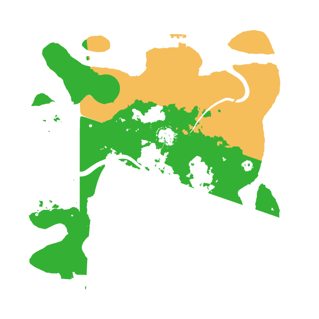 Biome Rust Map: Procedural Map, Size: 3000, Seed: 1321247312