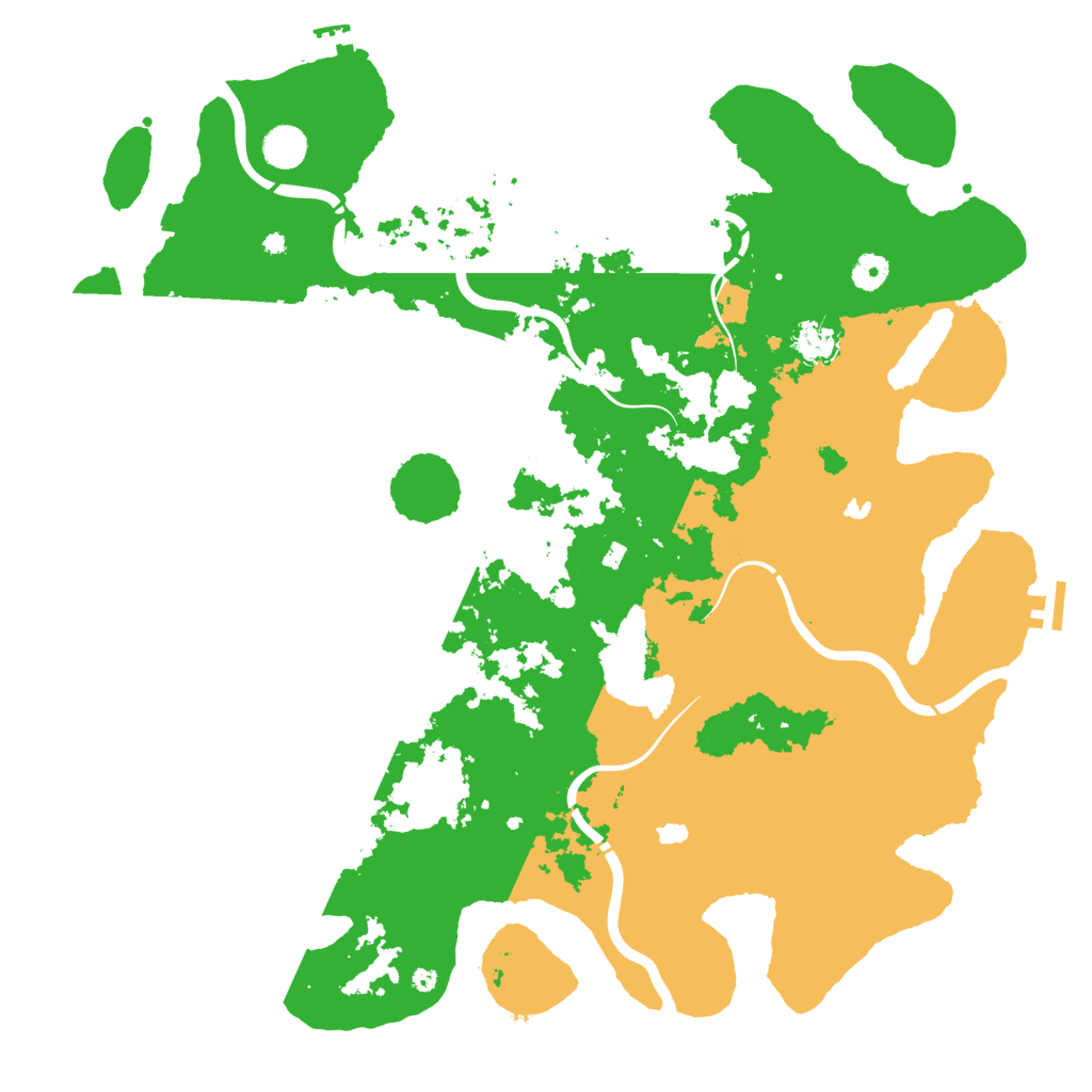 Biome Rust Map: Procedural Map, Size: 4500, Seed: 1100326284