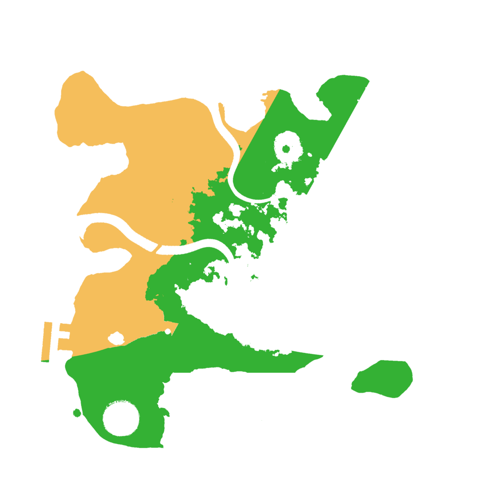 Biome Rust Map: Procedural Map, Size: 2500, Seed: 67824114