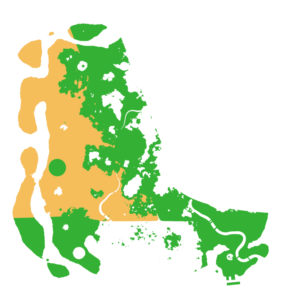 Biome Rust Map: Procedural Map, Size: 4500, Seed: 12757
