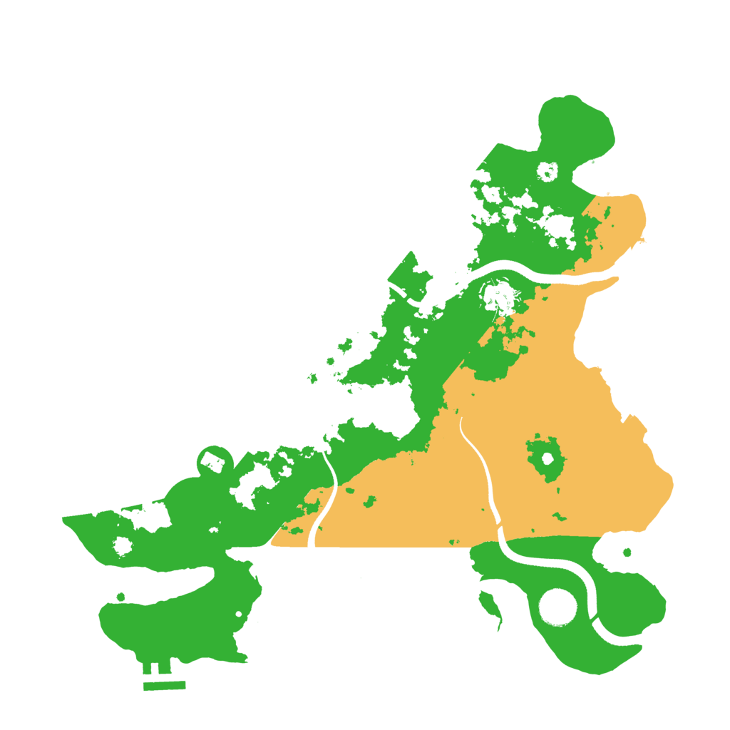 Biome Rust Map: Procedural Map, Size: 3500, Seed: 2007721609
