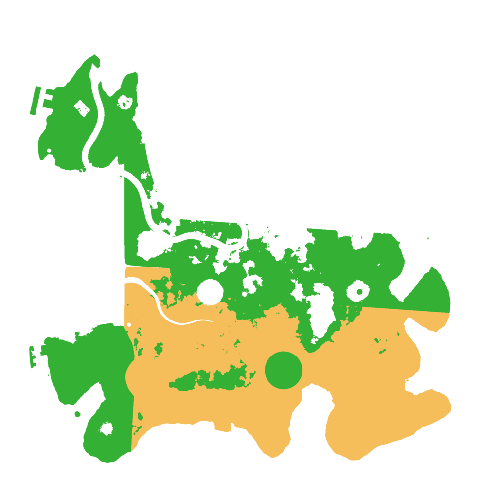 Biome Rust Map: Procedural Map, Size: 3500, Seed: 657585624