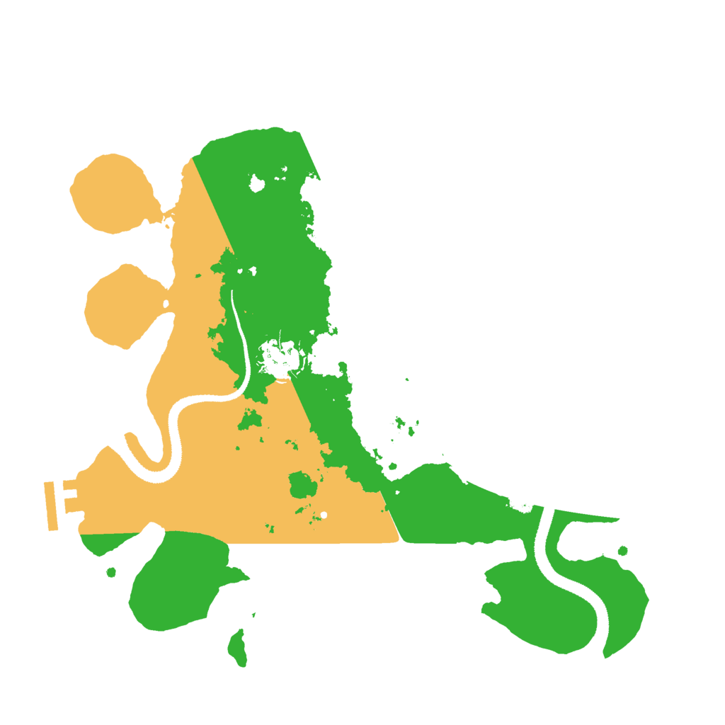 Biome Rust Map: Procedural Map, Size: 3000, Seed: 407919121