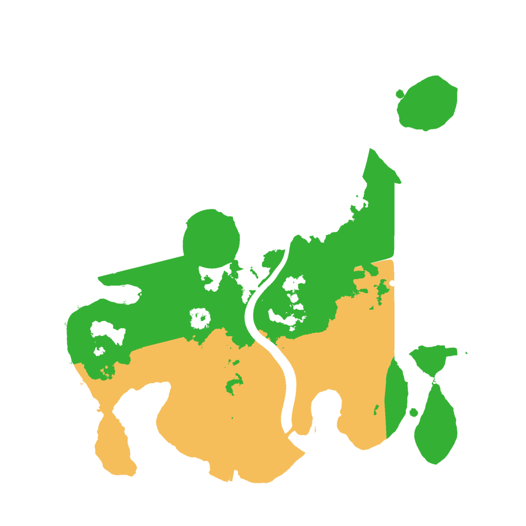 Biome Rust Map: Procedural Map, Size: 2500, Seed: 1992502841