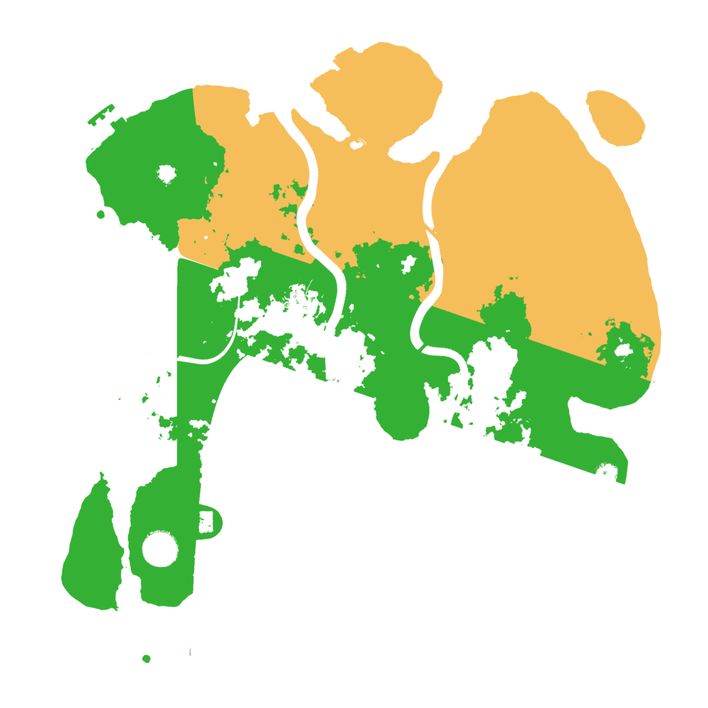 Biome Rust Map: Procedural Map, Size: 3500, Seed: 92837509