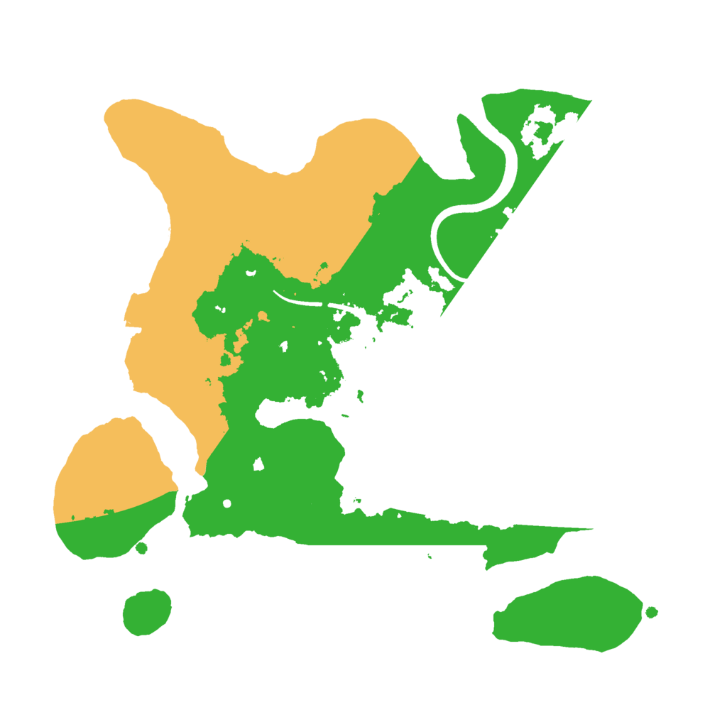 Biome Rust Map: Procedural Map, Size: 2500, Seed: 625773941
