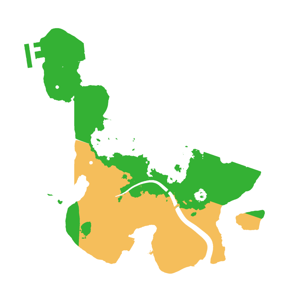 Biome Rust Map: Procedural Map, Size: 2500, Seed: 415481732