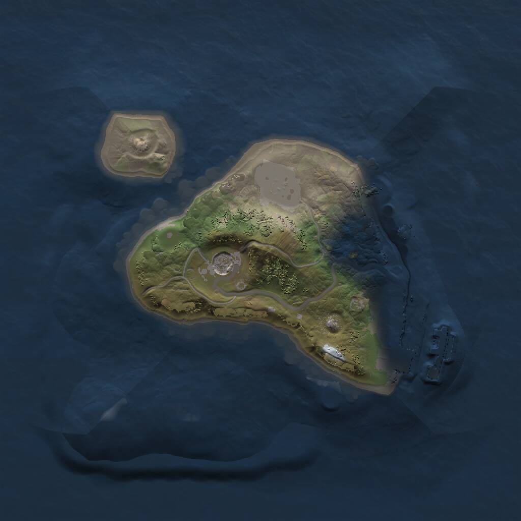 Rust Map: Procedural Map, Size: 1500, Seed: 1387454363, 3 Monuments