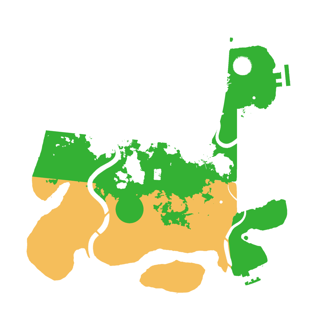 Biome Rust Map: Procedural Map, Size: 3000, Seed: 1804685236