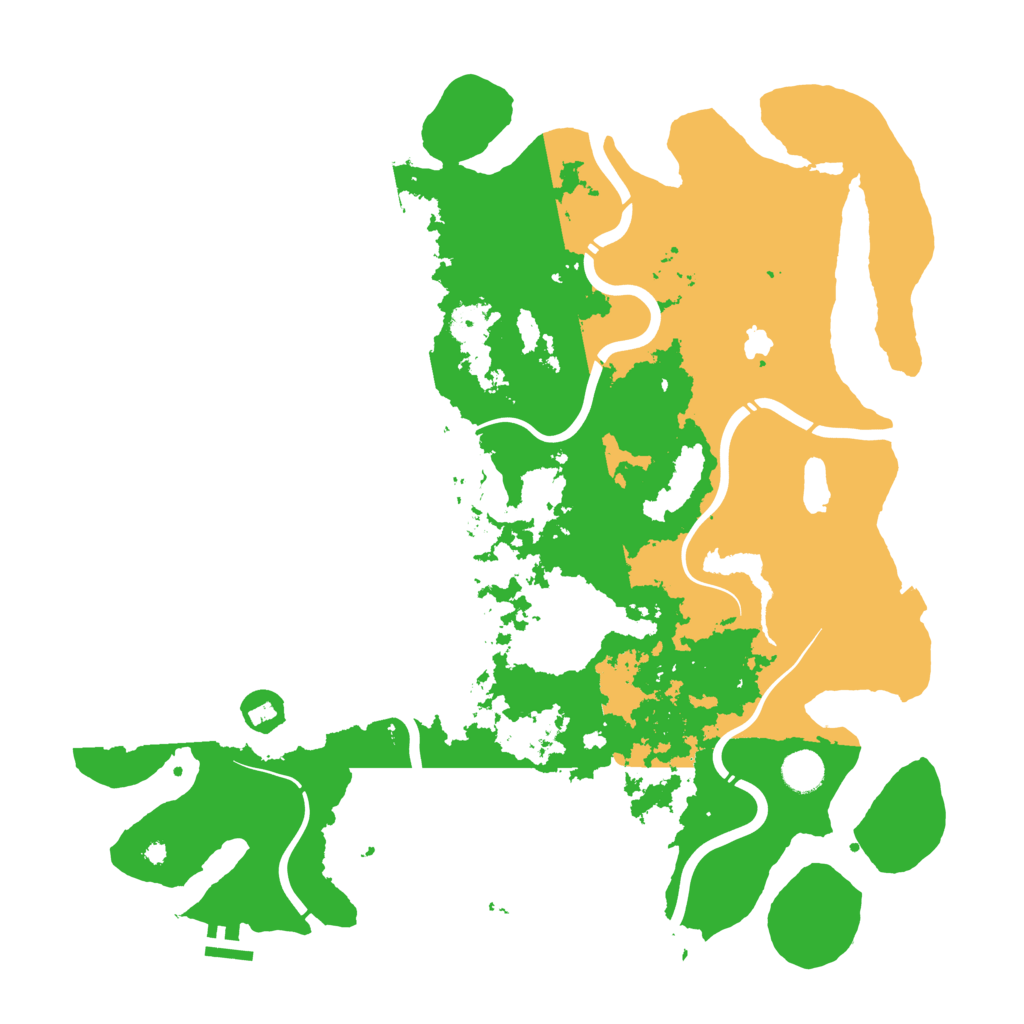 Biome Rust Map: Procedural Map, Size: 4300, Seed: 17346521