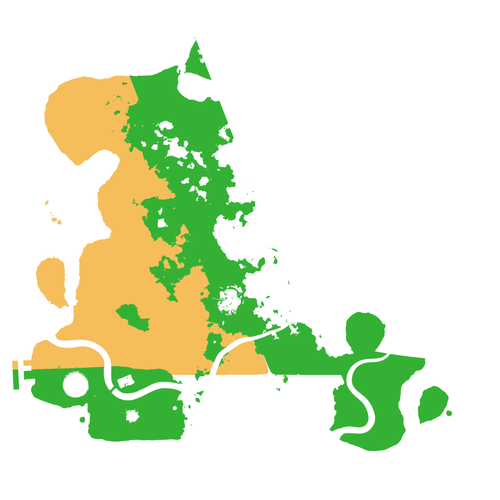 Biome Rust Map: Procedural Map, Size: 3500, Seed: 450010731