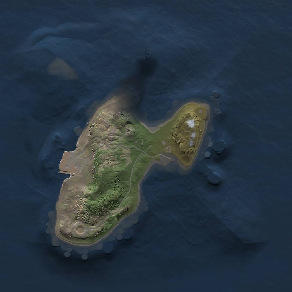 Rust Map: Procedural Map, Size: 1500, Seed: 1382195128, 1 Monuments