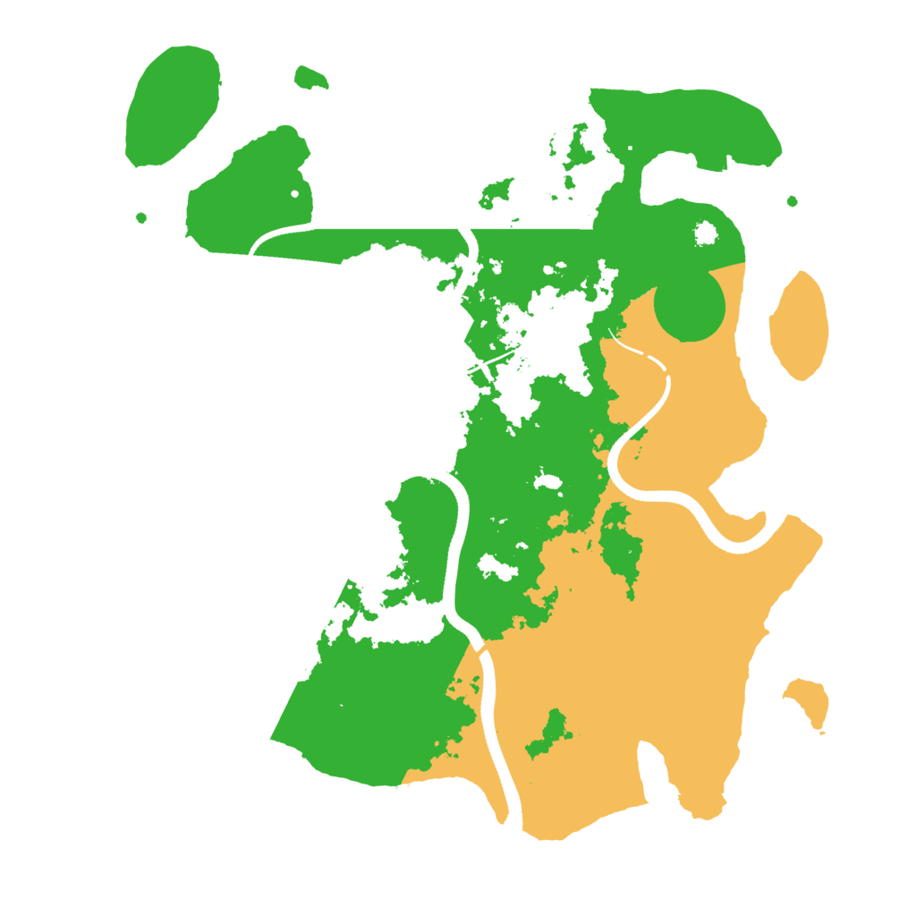 Biome Rust Map: Procedural Map, Size: 3500, Seed: 9812347