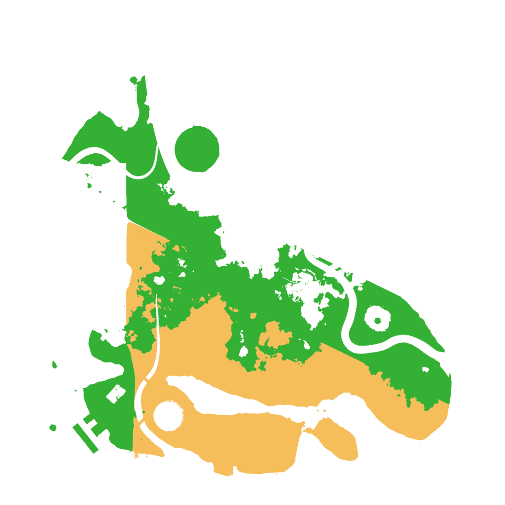Biome Rust Map: Procedural Map, Size: 3000, Seed: 20971