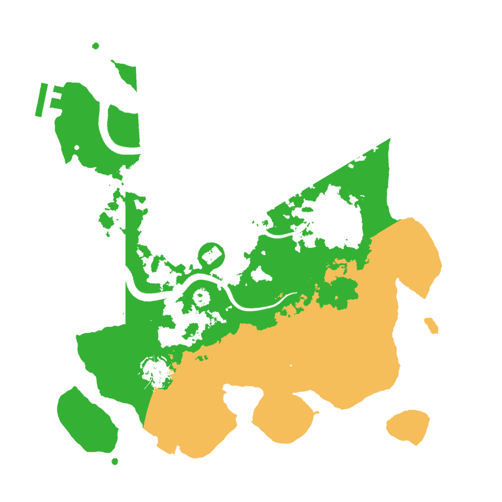 Biome Rust Map: Procedural Map, Size: 3000, Seed: 27416