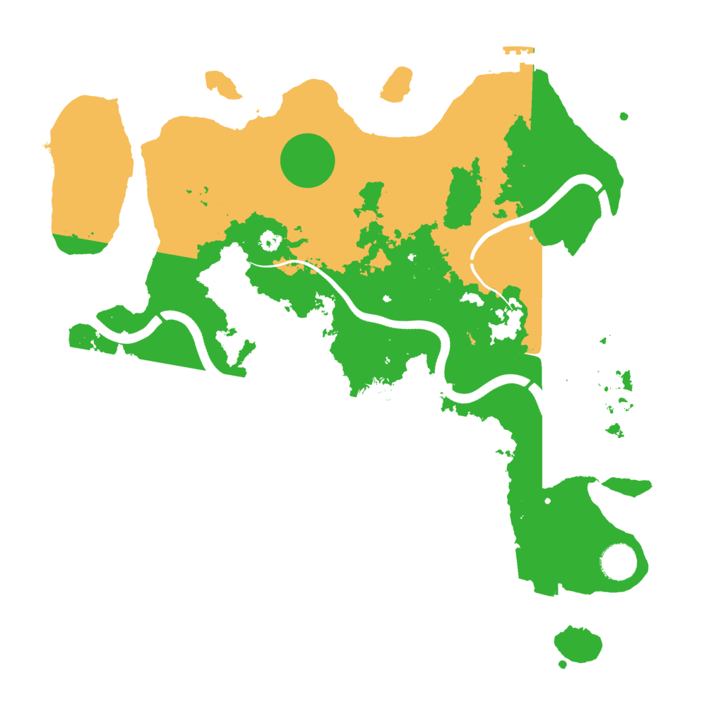 Biome Rust Map: Procedural Map, Size: 3500, Seed: 51728483