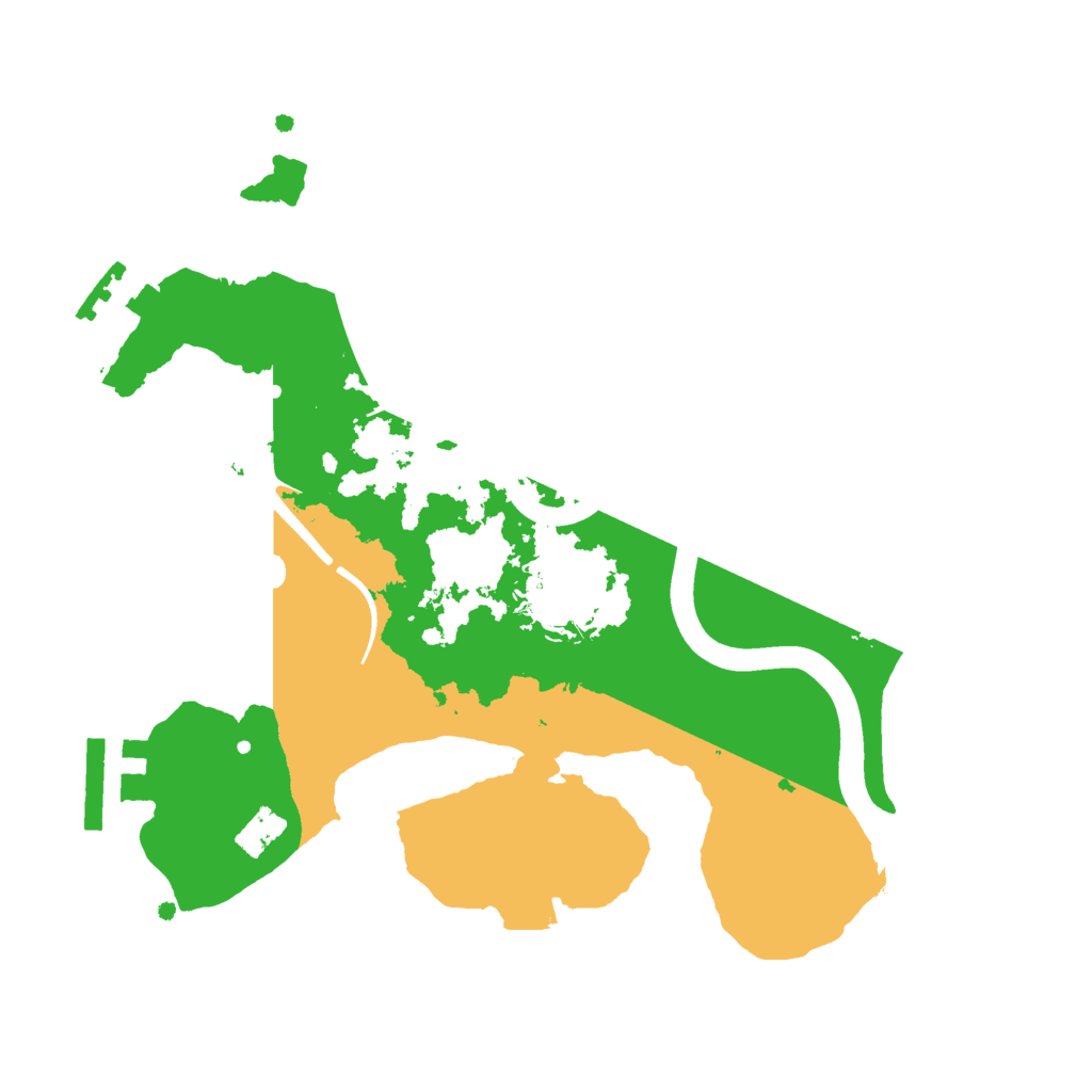 Biome Rust Map: Procedural Map, Size: 2400, Seed: 805993