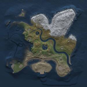 Thumbnail Rust Map: Procedural Map, Size: 2400, Seed: 805993, 8 Monuments
