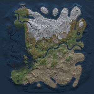Thumbnail Rust Map: Procedural Map, Size: 3750, Seed: 150417580, 15 Monuments