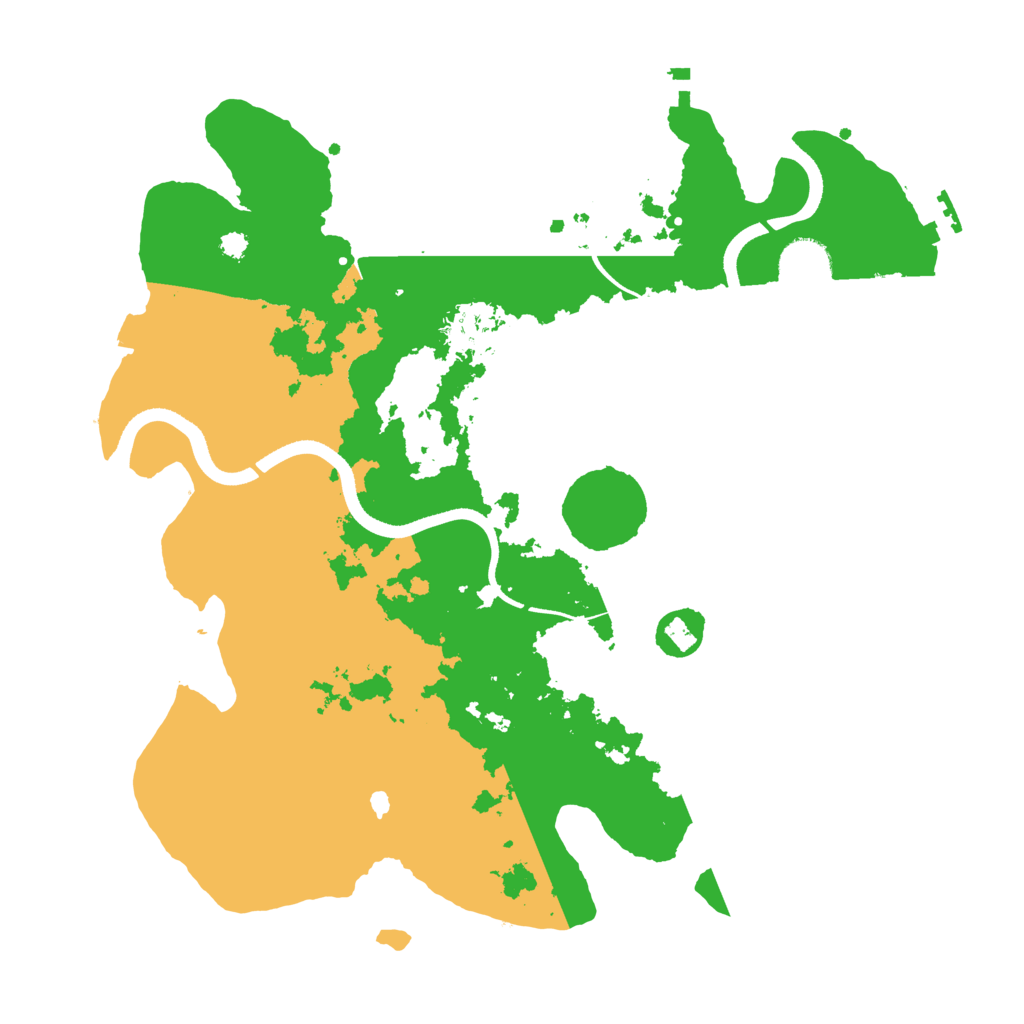 Biome Rust Map: Procedural Map, Size: 3500, Seed: 1894185985