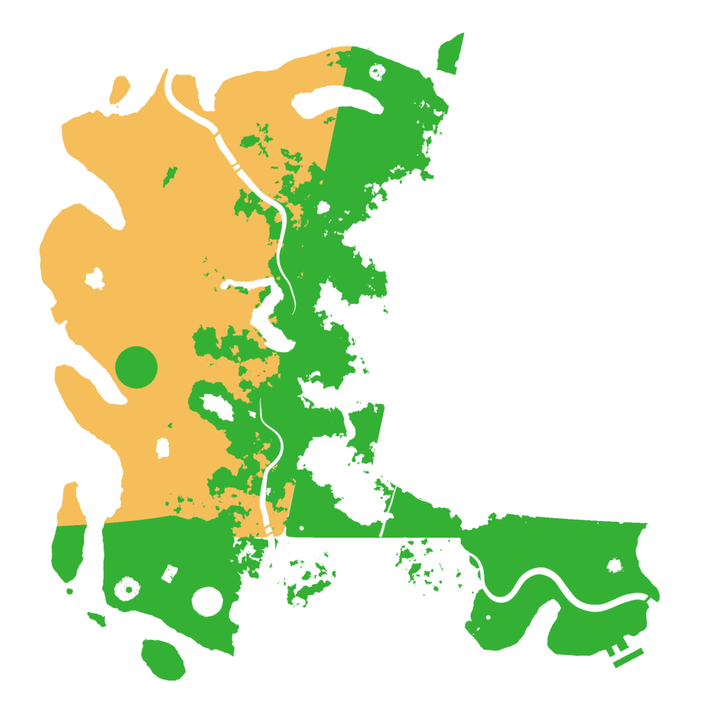 Biome Rust Map: Procedural Map, Size: 4500, Seed: 860261029