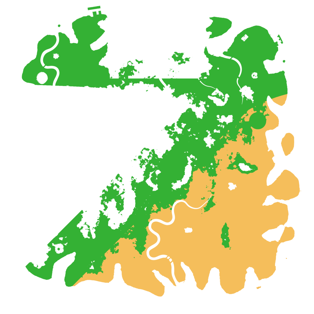 Biome Rust Map: Procedural Map, Size: 4999, Seed: 600010