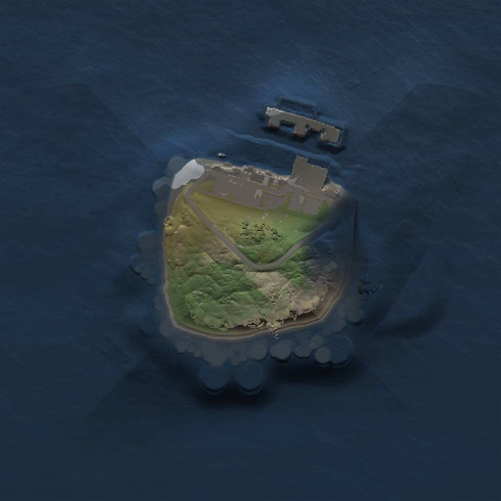 Rust Map: Procedural Map, Size: 1000, Seed: 784522, 2 Monuments