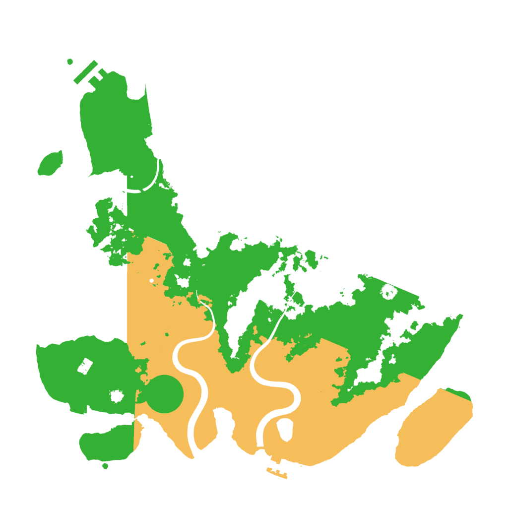 Biome Rust Map: Procedural Map, Size: 3500, Seed: 1034878210