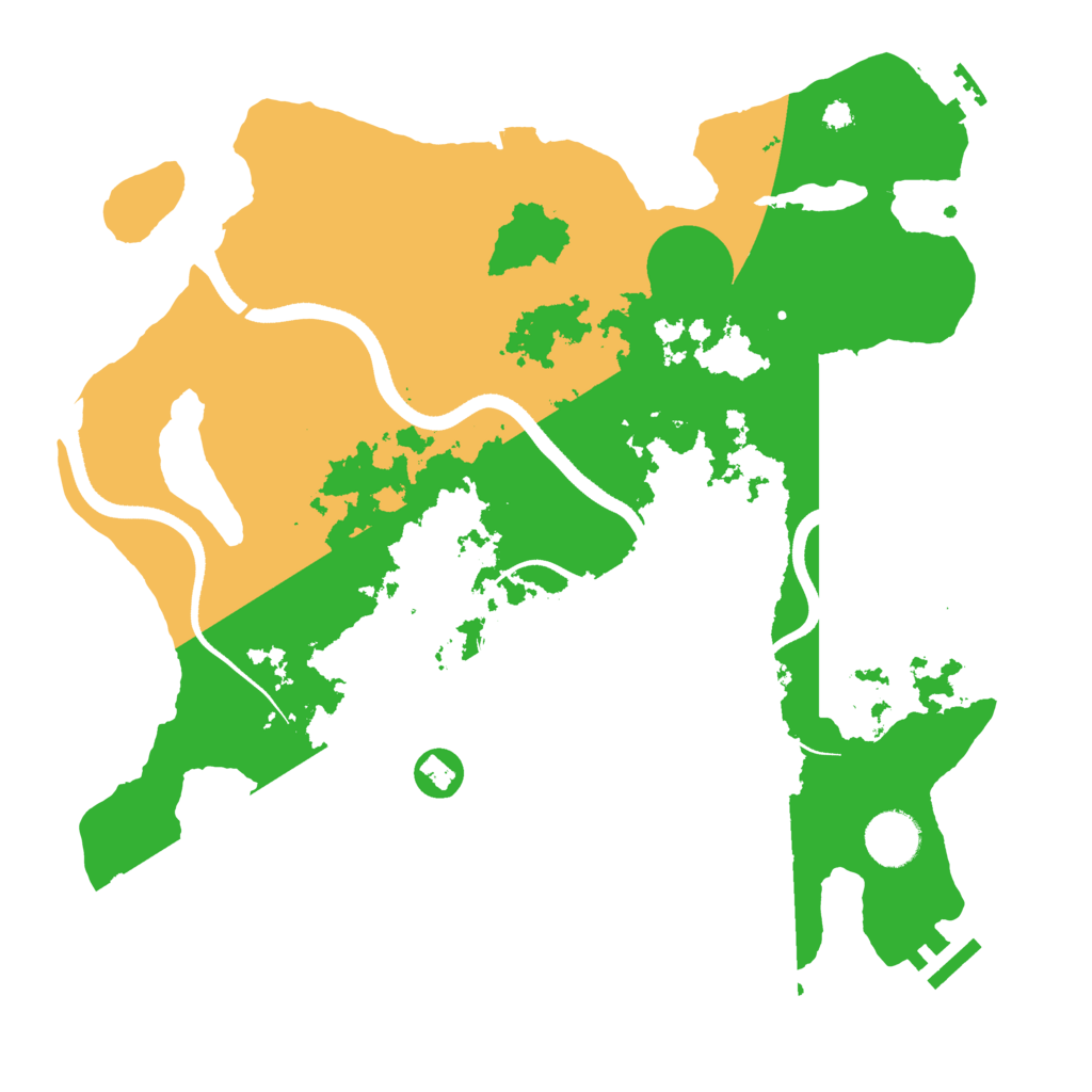 Biome Rust Map: Procedural Map, Size: 3500, Seed: 1684621391