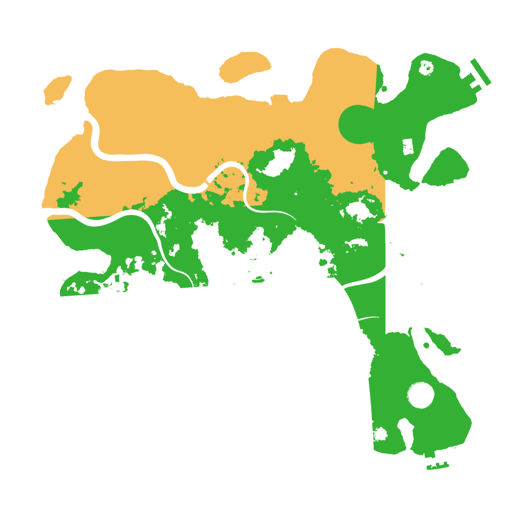 Biome Rust Map: Procedural Map, Size: 3500, Seed: 1637