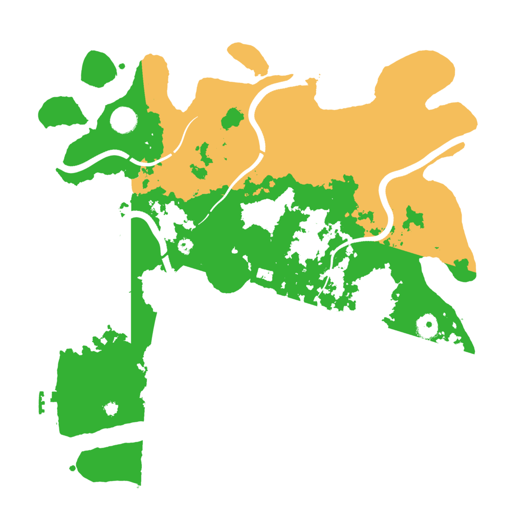 Biome Rust Map: Procedural Map, Size: 3500, Seed: 539895379