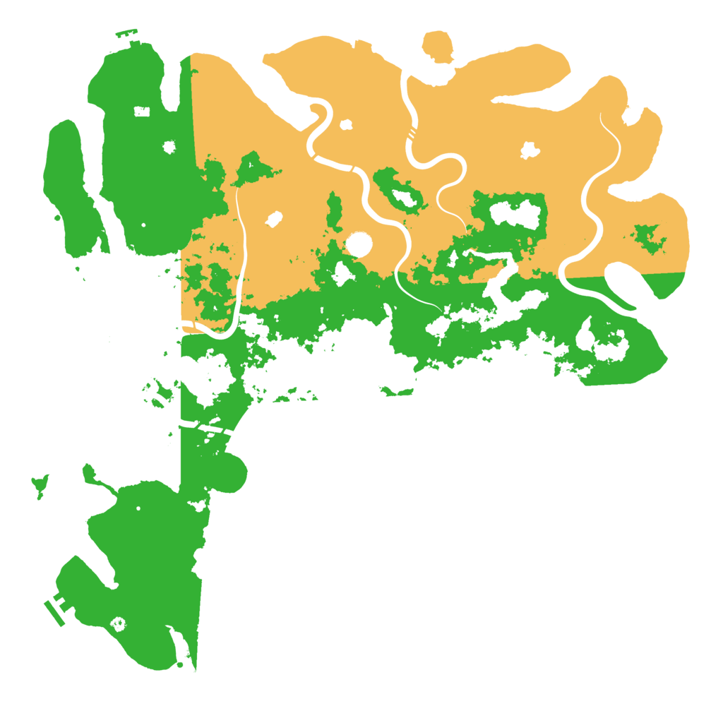 Biome Rust Map: Procedural Map, Size: 5002, Seed: 600005