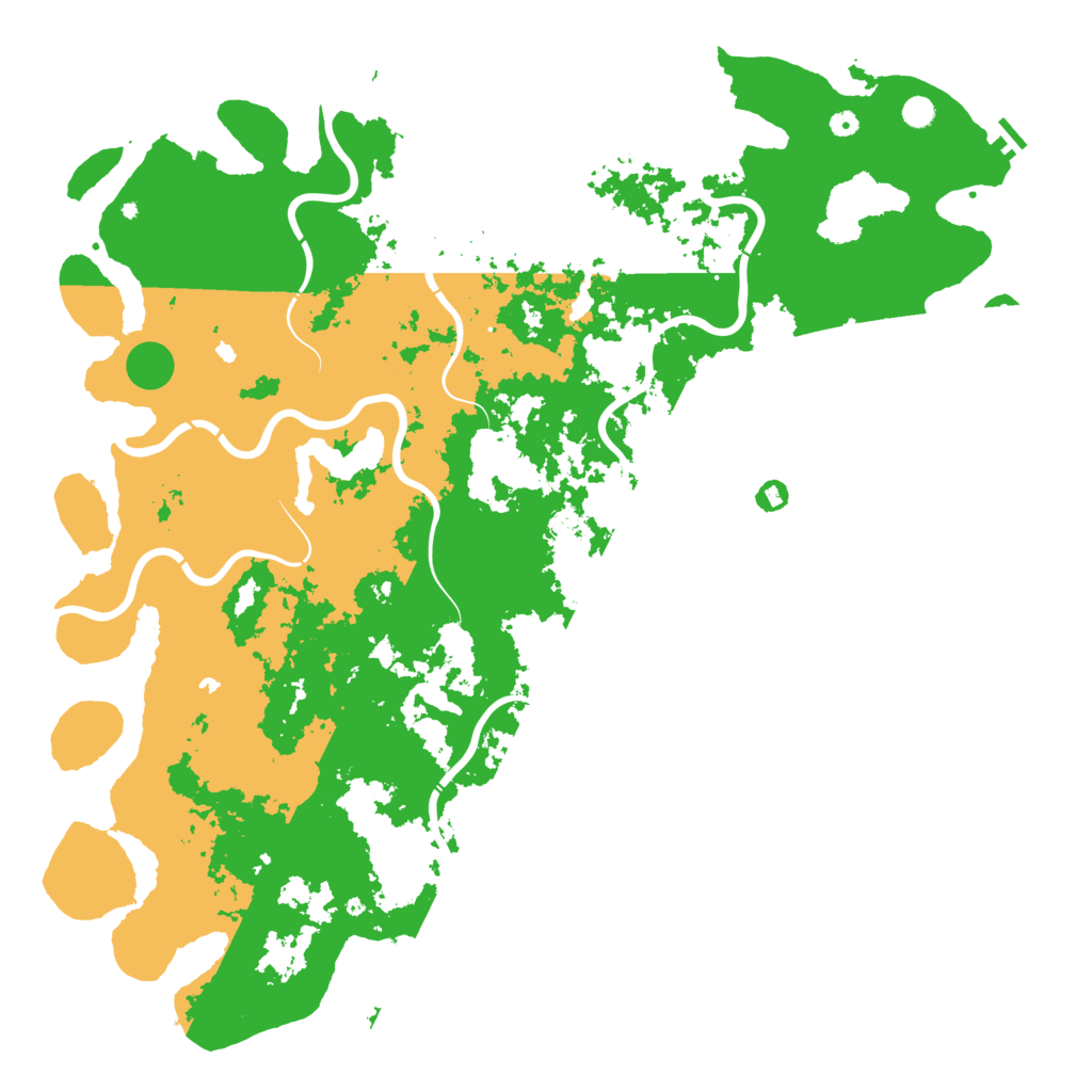 Biome Rust Map: Procedural Map, Size: 6000, Seed: 18771