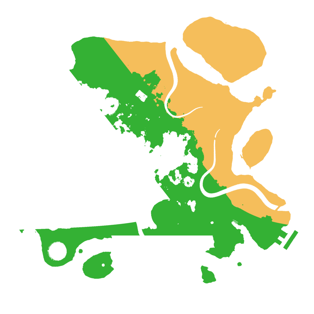 Biome Rust Map: Procedural Map, Size: 3000, Seed: 18338