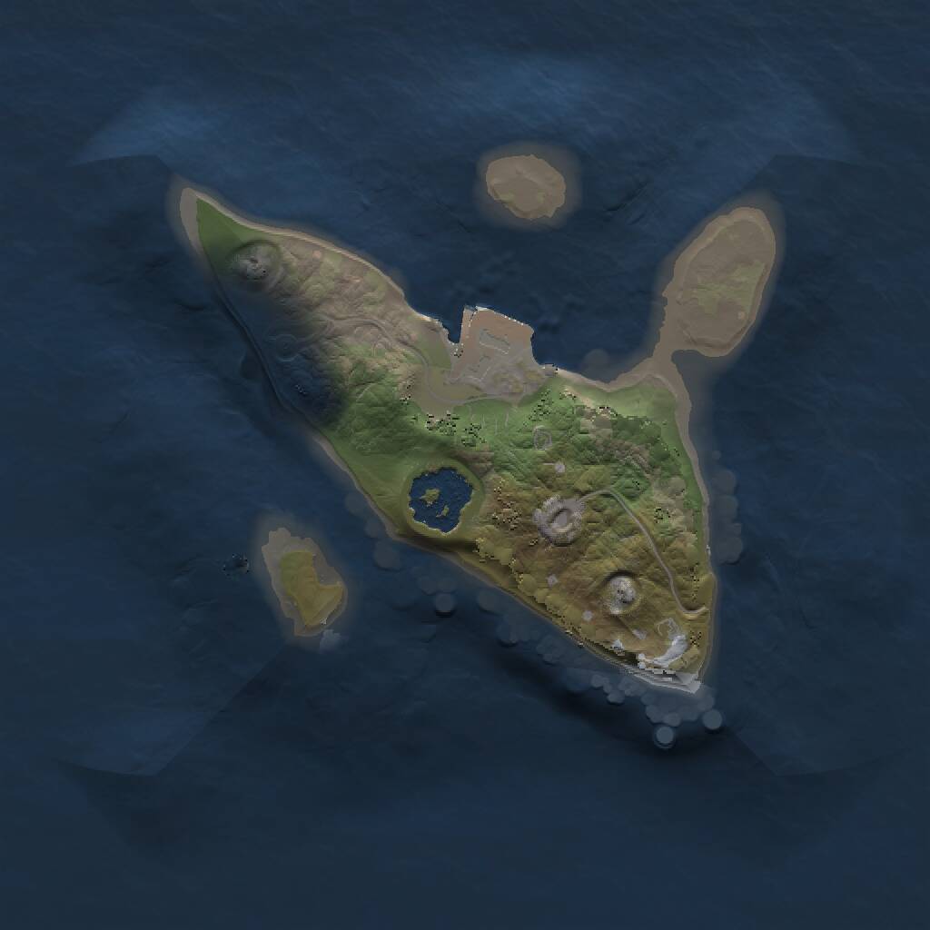 Rust Map: Procedural Map, Size: 1500, Seed: 395806111, 1 Monuments