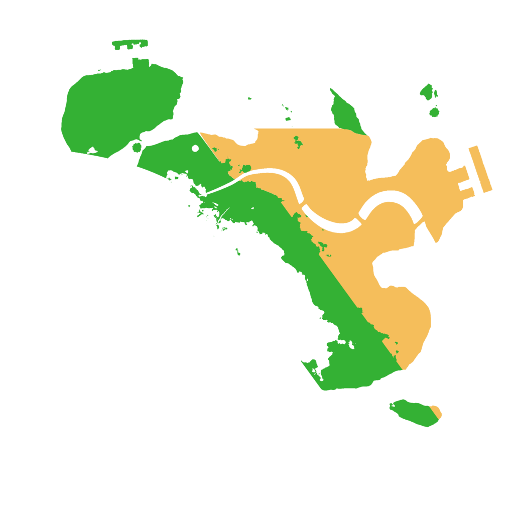 Biome Rust Map: Procedural Map, Size: 2200, Seed: 4525435