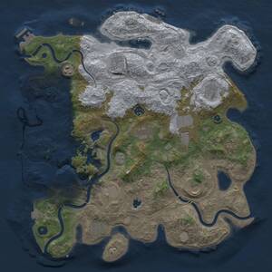 Thumbnail Rust Map: Procedural Map, Size: 4250, Seed: 86449567, 17 Monuments