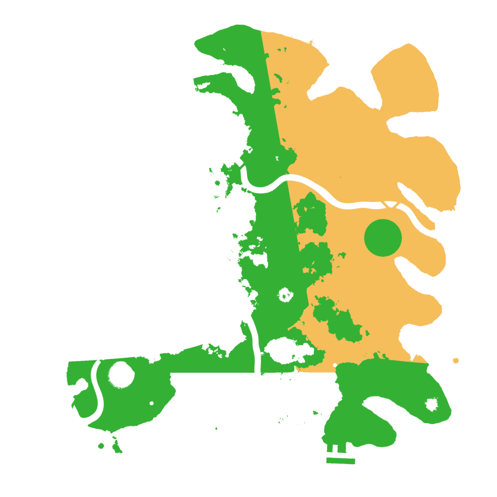 Biome Rust Map: Procedural Map, Size: 3500, Seed: 453356857