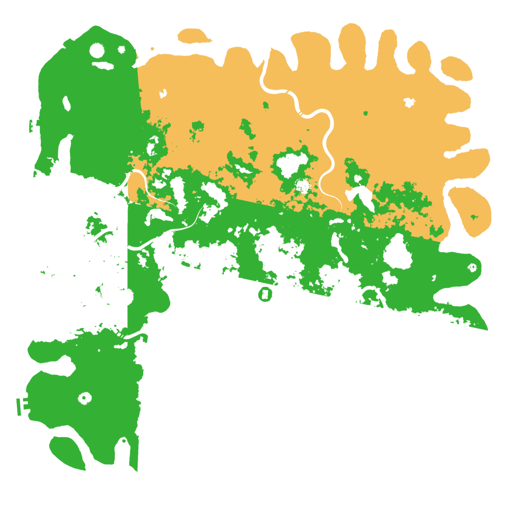 Biome Rust Map: Procedural Map, Size: 6000, Seed: 6000055