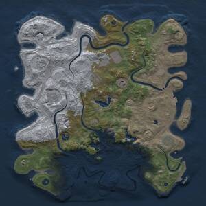 Thumbnail Rust Map: Procedural Map, Size: 4250, Seed: 730409915, 15 Monuments
