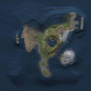 Thumbnail Rust Map: Procedural Map, Size: 1500, Seed: 1390682594, 4 Monuments