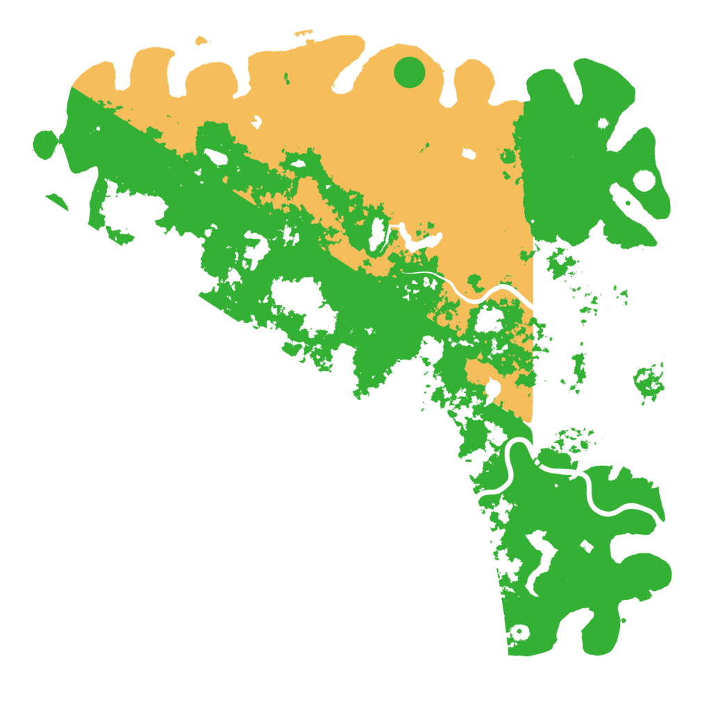 Biome Rust Map: Procedural Map, Size: 6000, Seed: 1264688572